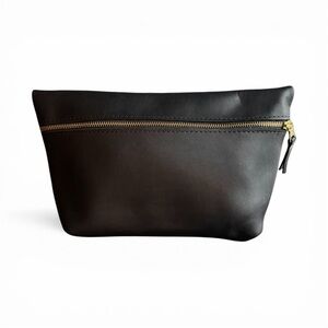 PORTLAND LEATHER Makeup Bag Black
